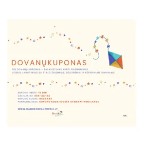 Elektroninis dovanų kuponas 15 EUR