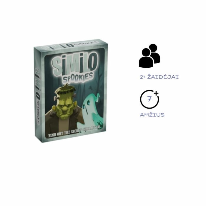 Kortų žaidimo dėžutė iiustruota žaliojo monstro atvaizdu